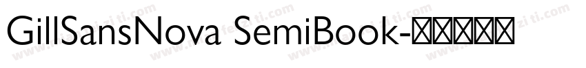 GillSansNova SemiBook字体转换